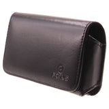 Leather Case Belt Clip Swivel Holster Cover - LCASE18 - Black - Fonus C90 25-1