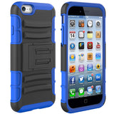 Hybrid Case Rugged Holster Swivel Belt Clip - DropProof - Defender - Blue - Selna N06