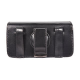 Leather Case Belt Clip Swivel Holster Cover - LCASE17 - Black - Fonus M28