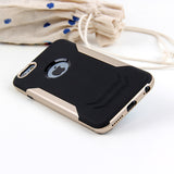 Hybrid Case Dual Layer Armor Bumper Cover - Dropproof - Gold - Selna N16