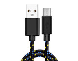 3ft Micro USB Cable Charger Cord - Braided - Black - Fonus C44 231-1
