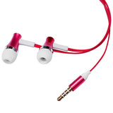 Hi-fi Sound Headphones 3.5mm Earphones -Metal Earbuds - Red - Fonus D27