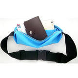 Waist Bag Sports Running Cover - Touch Screen Window - M - Reflective - Blue - Fonus A09