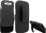 Case Holster Combo Swivel Belt Clip - Dropproof - Kickstand - Black - Fonus D53