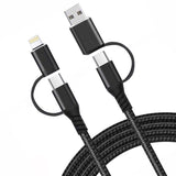 4-in-1 USB-C Cable Fast Charger Power Cord Wire USB - ZDZ48