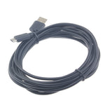 6ft Micro USB Cable Charger Cord - TPE - Black - Selna K20 276-3