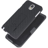 Case Holster Combo Swivel Belt Clip - Dropproof - Kickstand - Black - Fonus J58