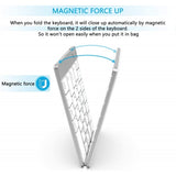 Bluetooth Keyboard Wireless Folding Rechargeable Portable - V26
