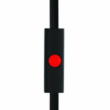 HTC Original Earphones 3.5mm Headphone - Flat Wired Earbuds - RC-E240 - Black