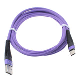 10ft USB-C Cable Charger Cord - Braided - Purple - Fonus R92