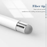 Stylus Touch Screen Pen Fiber Tip Aluminum Lightweight White - ZDZ74