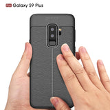 Ultra Slim TPU Leather Case Cover - Shock Absorbent - Black - Fonus V02