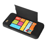 Hybrid Case Dual Layer Armor Bumper Cover - ID Card Slot - Black - Selna N10