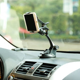 Car Mount Holder for Dash Windshield - Easy One Hand Operation - Fonus M86