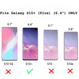 Samsung Galaxy S10 Plus - Tempered Glass Screen Protector - Full Cover Curved - Fingerprint Unlock