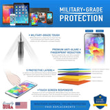 Belt Clip Case and 3 Pack Screen Protector Swivel Holster TPU Film Kickstand Cover Anti-Glare Fingerprint Works - ZDA85+3Z37