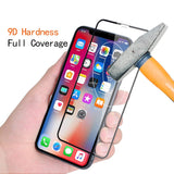 iPhone X/XS/11 Pro - Tempered Glass Screen Protector - HD Clear - 5D Curved - Full Cover