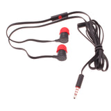HTC Original Earphones 3.5mm Headphone - Flat Wired Earbuds - RC-E240 - Black