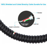 Coiled Cable USB-C to TYPE-C Fast Charger Cord - Fonus - D26