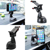 Car Mount Holder for Dash Windshield - Easy One Hand Operation - Fonus K56