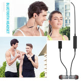 Neckband Sports Wireless Earphones Waterproof - Black - J85