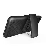 Case Holster Combo Swivel Belt Clip - Dropproof - Kickstand - Black - Fonus J60