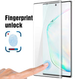 Samsung Galaxy Note 10 - Tempered Glass Screen Protector - 3D Curved - Full Cover - Fingerprint Unlock