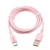6ft USB-C Cable Fast Charger Cord Type-C - Pink - Fonus