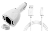 2-Port USB Charger 6ft Long Cable Power Cord DC Socket Adapter Micro-USB Wire  - ZDA90 1556-1