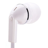 Mono Earphone 3.5mm Headphone - Flat - In-Ear - Single Earbud - White - Fonus F70
