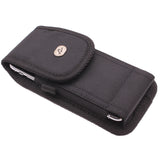 Case Belt Clip Canvas Rugged Holster - Vertical Cover - LCASE42 - Black - D25 86-1