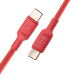 6ft PD Cable USB-C to Type-C Fast Charger Cord - Red - Fonus - D18 1422-1
