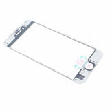 Outer Front Glass Lens Replacement with Bezel Frame for iPhone 6S - White - L51