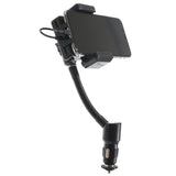 FM Transmitter Car Mount DC Charger Socket Holder - Handsfree Mic - Fonus J47