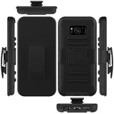 Hybrid Case Rugged Holster Swivel Belt Clip - DropProof - Defender - Black - Selna L12