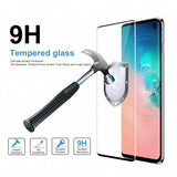 Samsung Galaxy S10 - Tempered Glass Screen Protector - Full Cover Curved - Fingerprint Unlock