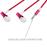 Hi-fi Sound Headphones 3.5mm Earphones -Metal Earbuds - Red - Fonus D27