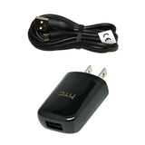 HTC OEM Home Wall Charger USB Cable - MicroUSB
