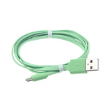 3ft Micro USB Cable Charger Cord - Flat - Green - Fonus G67