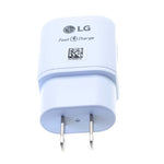 LG 18W Fast Home Charger 6ft USB-C Cable Power Cord - White - TYPE-C
