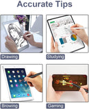 Stylus Touch Screen Pen Fiber Tip Aluminum Lightweight Silver Color - ZDZ81