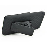 Case Holster Combo Swivel Belt Clip - Dropproof - Kickstand - Black - Fonus N91