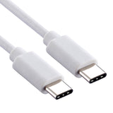6ft USB-C to Type-C PD Cable Charger Cord - TPE - White - Fonus D74
