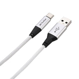 10ft USB-C Cable Charger Cord - Braided - White - Fonus R13