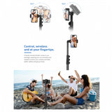 Tripod Selfie Stick Wireless Monopod Remote Shutter Built-in Self-Portrait - ZDRS1
