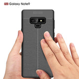 Ultra Slim TPU Leather Case Cover - Shock Absorbent - Black - Fonus V01