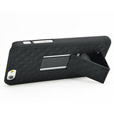 Case Holster Combo Swivel Belt Clip - Dropproof - Kickstand - Black - Fonus N91