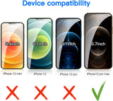 3 Pack Privacy Screen Protector. Tempered Glass Curved Anti-Spy Anti-Peep 3D Edge - ZD3G56