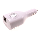 2-in-1 Car Home Wall Charger 2-Port USB - Folding Prongs - Fonus M82