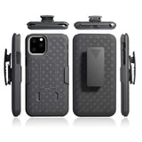 Case Holster Combo Swivel Belt Clip - Shockproof - Kickstand - Black - Fonus M90